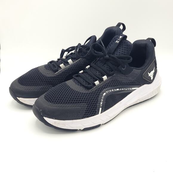 Under Armour Project Rock BSR 3 Black White Training Men's size 12 - Picture 1 of 9